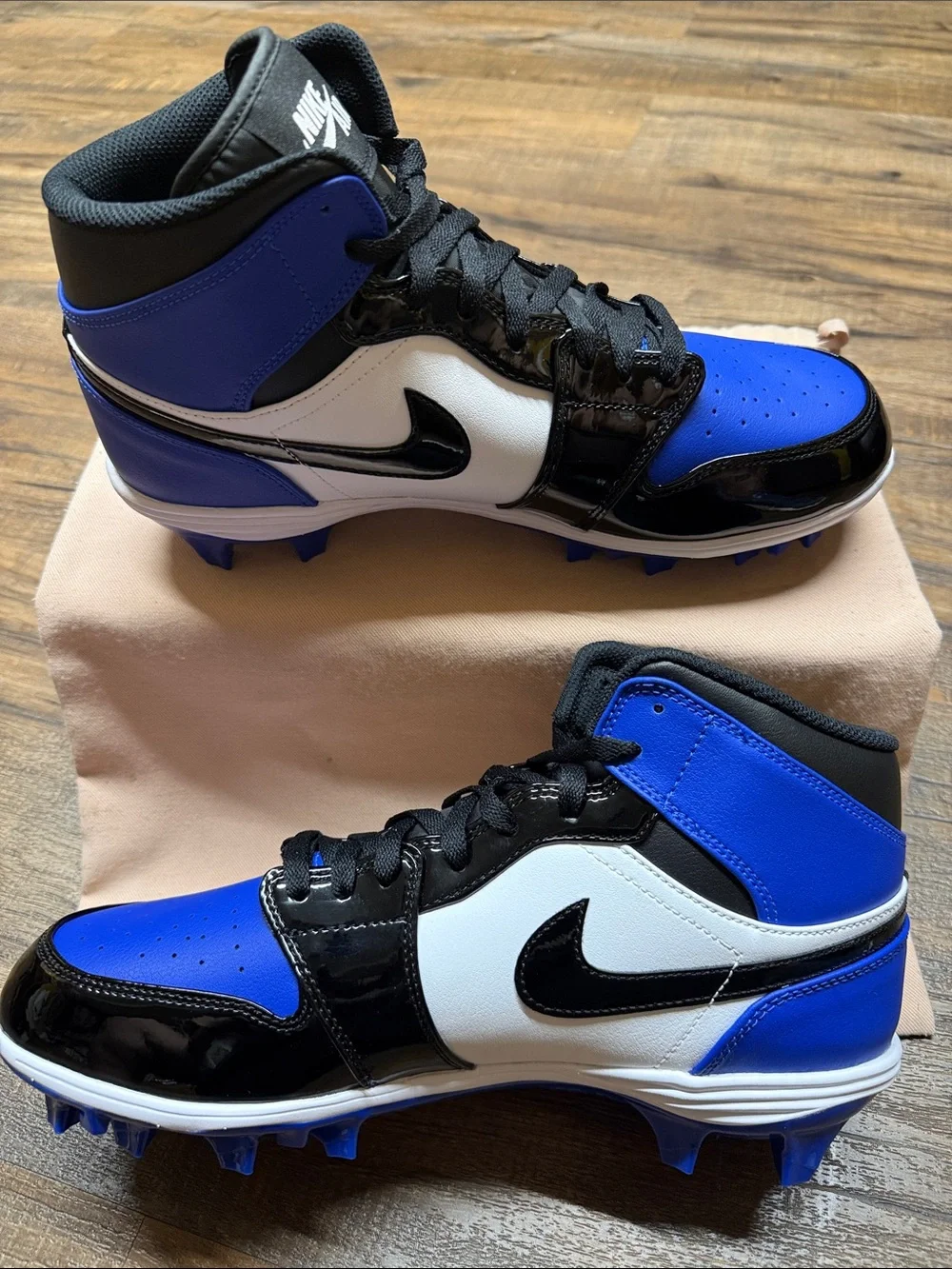 Jordan Men's Blue, Black & White High-Top Athletic Sneakers
